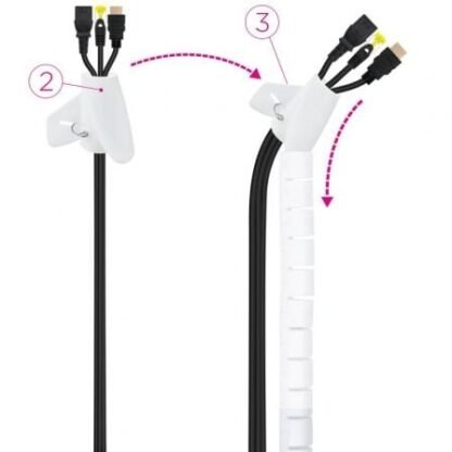 Organizador de cables en espiral nanocable 10.36.0001-w/ 1m - Imagen 3