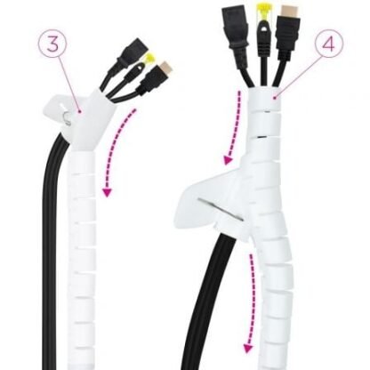 Organizador de cables en espiral nanocable 10.36.0001-w/ 1m - Imagen 4