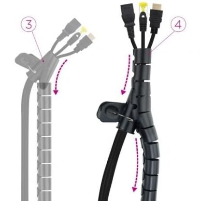 Organizador de cables en espiral nanocable 10.36.0003-bk/ 3m - Imagen 4
