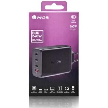 Cargador de portátil gan ngs bud 240w/ 240w/ automático/ voltaje 5-21v - Imagen 4