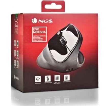 Ratón ergonómico inalámbrico ngs evo moksha/ batería recargable/ hasta 2400 dpi - Imagen 5