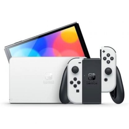 Nintendo switch versión oled blanca/ incluye base/ 2 mandos joy-con - Imagen 2