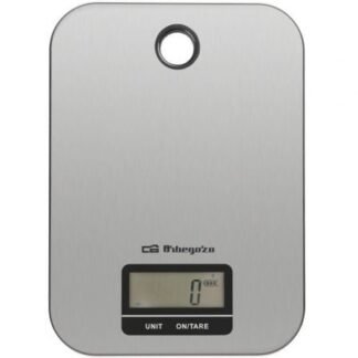 Báscula de cocina electrónica orbegozo pc 1019/ hasta 5kg/ plata
