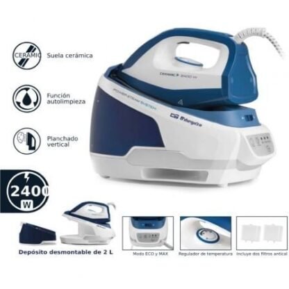 Centro de planchado orbegozo vp 8600/ 2400w/ depósito de agua 2l - Imagen 2