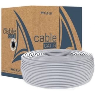 Bobina de cable rj45 utp phasak phr 6100 cat.6/ 100m