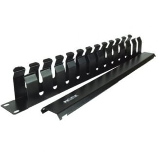 Panel guía cables con tapa para rack 19" phasak pa 5095/ altura 1u