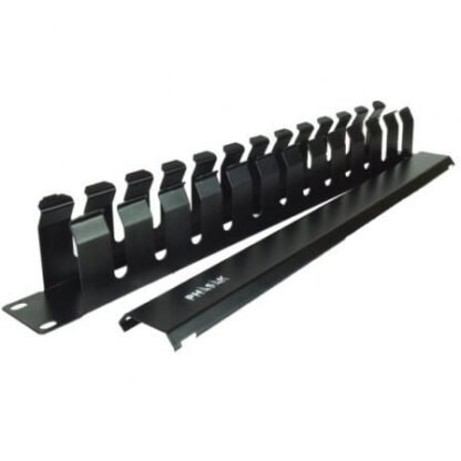 Panel guía cables con tapa para rack 19" phasak pa 5095/ altura 1u