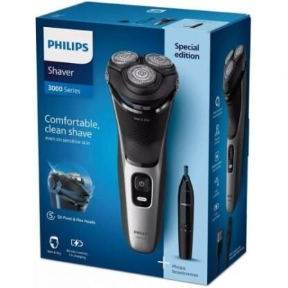 Afeitadora philips shaver series 3000 s3143/02/ con batería / 2 accesorios - Imagen 5