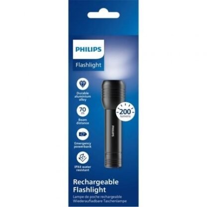 Linterna philips sfl7003r/ 200 lúmenes/ batería recargable - Imagen 2