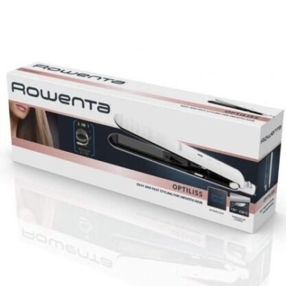 Plancha para el pelo rowenta optiliss sf3210f0/ blanca - Imagen 3