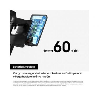 Aspirador escoba con batería samsung jet 85 digital inverter/ 25.2v/ autonomía 60 min - Imagen 4
