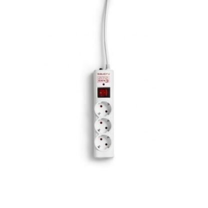Regleta con interruptor salicru sps safe 3/ 3 tomas de corriente/ cable 1.5m/ blanca - Imagen 2