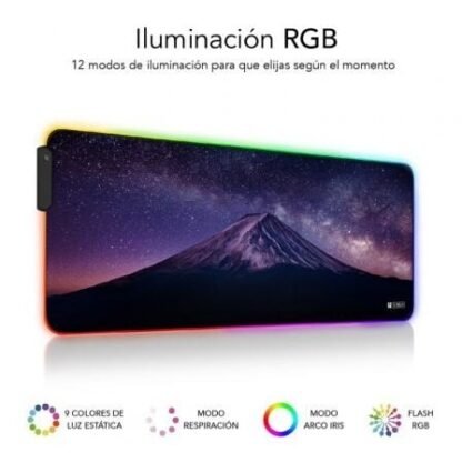 Alfombrilla subblim submp-02rgb11 led rgb montaña xl/ 800 x 300 x 4 mm - Imagen 2
