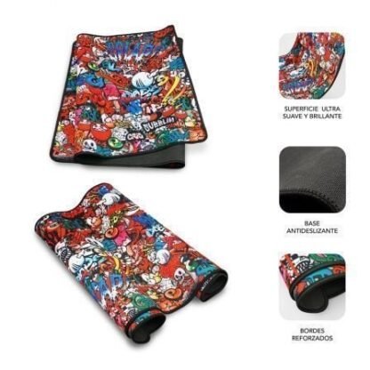 Alfombrilla subblim 01puw02 graffiti xl/ 900 x 400 x 3 mm - Imagen 2