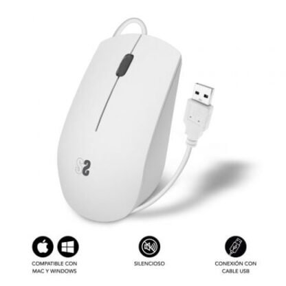 Ratón subblim business silencioso/ hasta 1200 dpi/ blanco - Imagen 4
