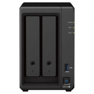 Nas synology diskstation ds723+/ 2 bahías 3.5"- 2.5"/ 2gb ddr4/ formato torre