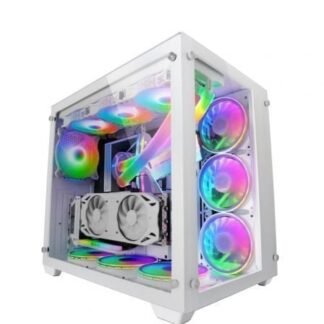 Caja gaming torre mars gaming mcv3/ blanca
