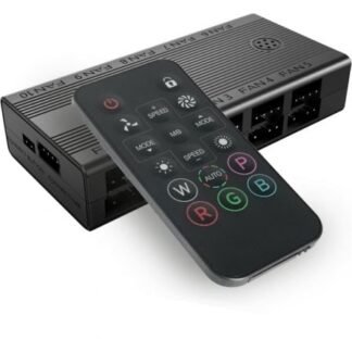 Controlador hub remoto mars gaming mf-hub para ventiladores argb