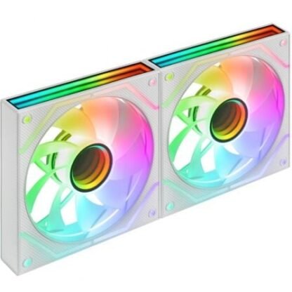 Pack 2 ventiladores mars gaming mf-3dprox2r/ 12cm/ argb/ blancos - Imagen 2