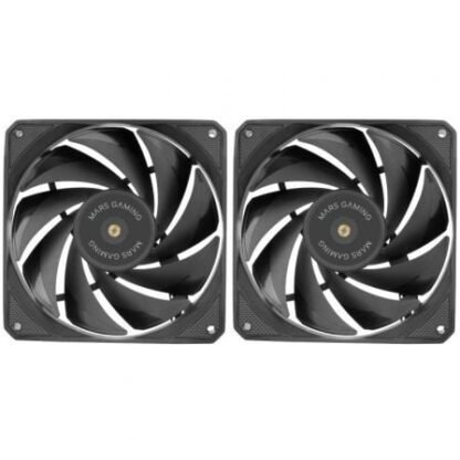 Pack 2 ventiladores mars gaming mf-nclx2/ 12cm