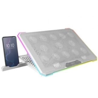 Soporte refrigerante mars gaming mnbc13 para portátiles hasta 17"/ iluminación led