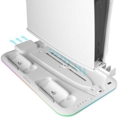 Soporte multifunción rgb para ps5 mars gaming mps5-b2/ blanco - Imagen 3