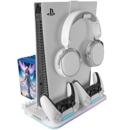 Soporte multifunción rgb para ps5 mars gaming mps5-b2/ blanco - Imagen 4