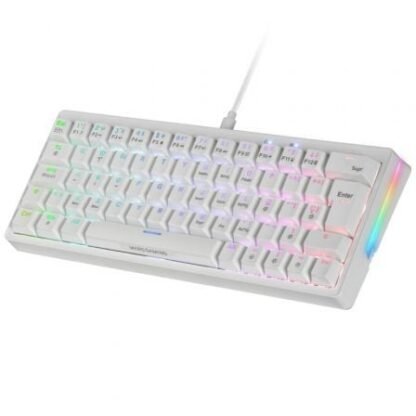 Teclado gaming mecánico mars gaming mkminipro/ switch amarillo/ blanco - Imagen 2