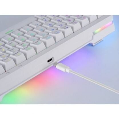 Teclado gaming mecánico mars gaming mkminipro/ switch amarillo/ blanco - Imagen 3