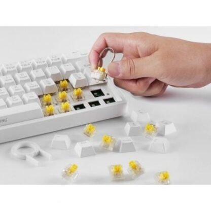 Teclado gaming mecánico mars gaming mkminipro/ switch amarillo/ blanco - Imagen 5