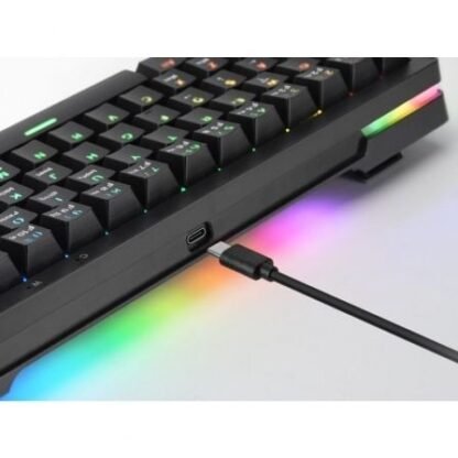 Teclado gaming mecánico mars gaming mkminipro/ switch amarillo - Imagen 2
