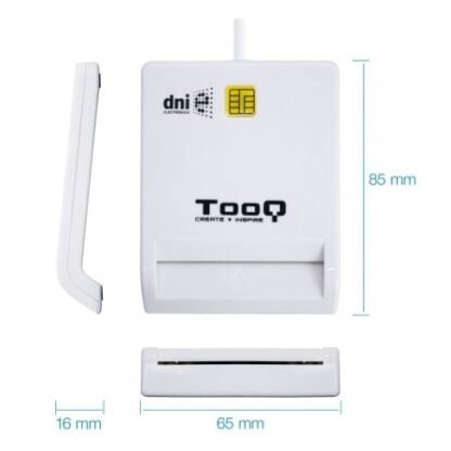 Lector de dni tooq tqr-210w/ blanco - Imagen 2