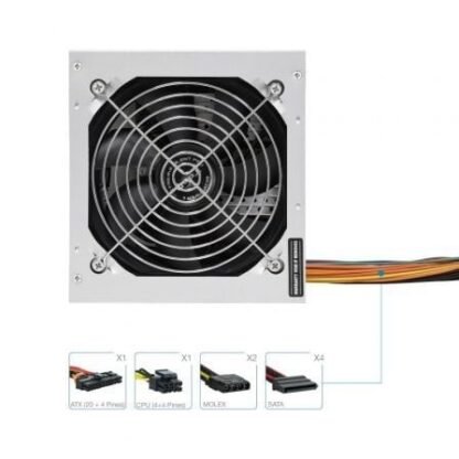 Fuente de alimentación tooq tqep-500s-int/ 500w/ ventilador 12cm - Imagen 3