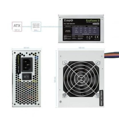 Fuente de alimentación sfx tooq tqep-500s-sfx/ 500w/ ventilador 8cm - Imagen 3