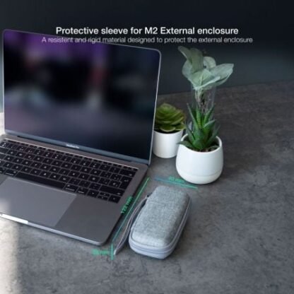 Funda para disco externo m2 tooq tqbc-m201g/ gris - Imagen 4