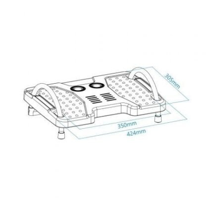 Reposapiés ajustable/ inclinable tooq tqfr0601-g/ 424 x 305 x 145 mm - Imagen 3