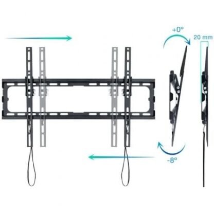 Soporte de pared fijo/ inclinable tooq lp1081t-b para tv de 37-80"/ hasta 45kg - Imagen 2
