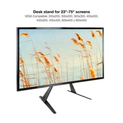 Soporte de mesa tooq db2375f-b para tv y portátil de 23-75" - Imagen 2
