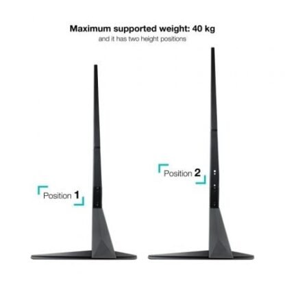 Soporte de mesa tooq db2375f-b para tv y portátil de 23-75" - Imagen 4