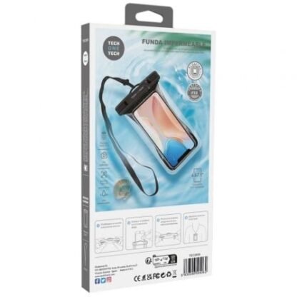 Funda universal impermeable para smartphone tech one tech tec2855/ hasta 7.5" - Imagen 3