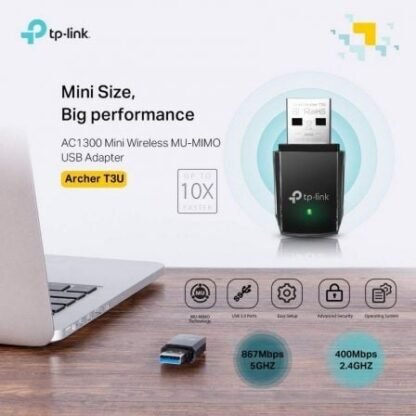 Mini adaptador usb - wifi tp-link archer t3u ac1300/ 1300mbps - Imagen 2