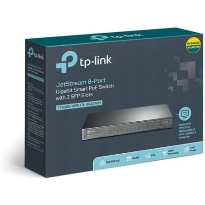 Switch tp-link smart gigabit tl-sg2210p 10 puertos/ rj-45 10/100/1000 poe/ sfp - Imagen 4