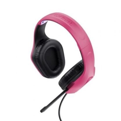 Auriculares gaming con micrófono trust gaming gxt 415 zirox/ jack 3.5/ rosas - Imagen 2