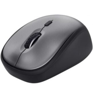 Ratón mini inalámbrico trust yvi+ silent/ hasta 1600 dpi/ negro