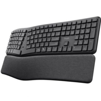 Teclado inalámbrico por bluetooth trust keyra multidispositivo ergonómico