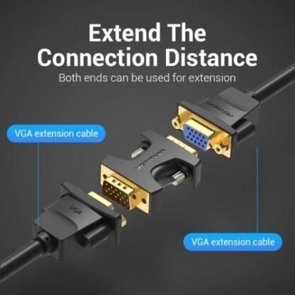 Adaptador vention ddeb0/ vga macho - vga macho - Imagen 3