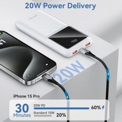 Powerbank 10000mah vention fhkw0/ 22.5w/ blanca - Imagen 4