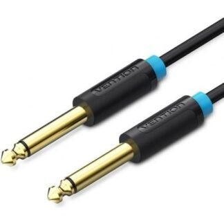 Cable mono vention baabh/ jack 6.5 macho - jack 6.5 macho/ 2m/ negro