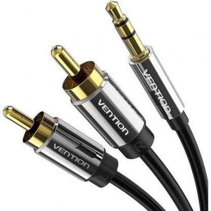 Cable estéreo vention bcfbd/ jack 3.5 macho - 2x rca macho/ 50cm/ negro - Imagen 2