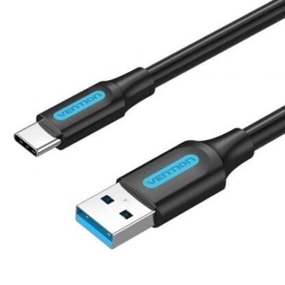 Cable usb 3.0 tipo-c vention cozbf/ usb macho - usb tipo-c macho/ hasta 60w/ 5gbps/ 1m/ negro